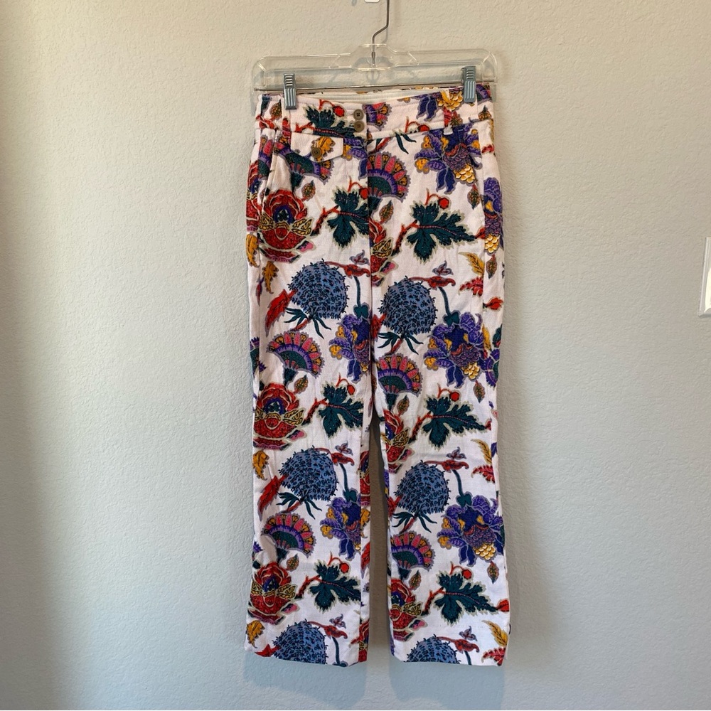 J. Crew Floral Cropped Pants